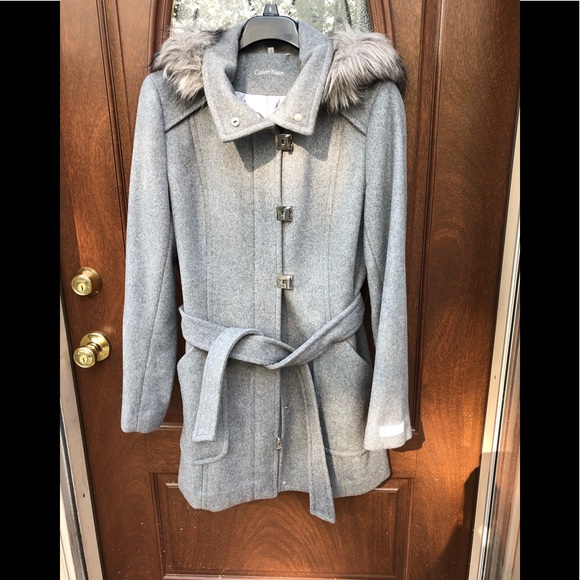 Calvin Klein Jackets & Blazers - CALVIN KLEIN Gray Dress Coat, Size 8